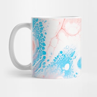 Pink Rose and Blue Splash Mug